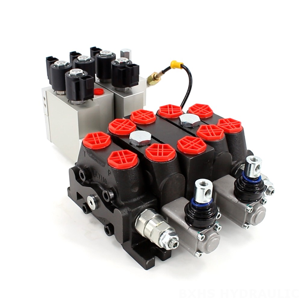 DCV100-OT-J-OT Elektrohydrauliczna 3 Szpule Zawór kierunkowy sekcyjny image
