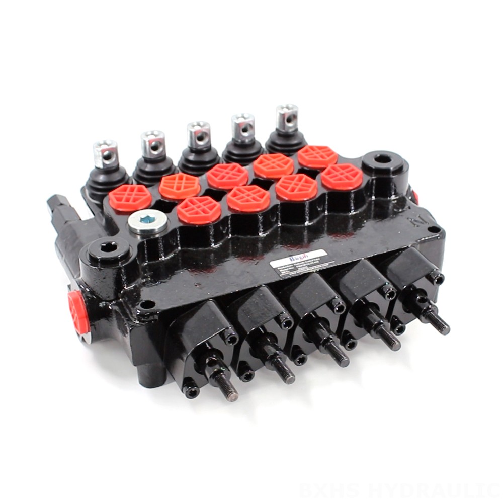 P80AZ Hydrauliczny i ręczny 5 Szpul Zawór sterujący podpór image