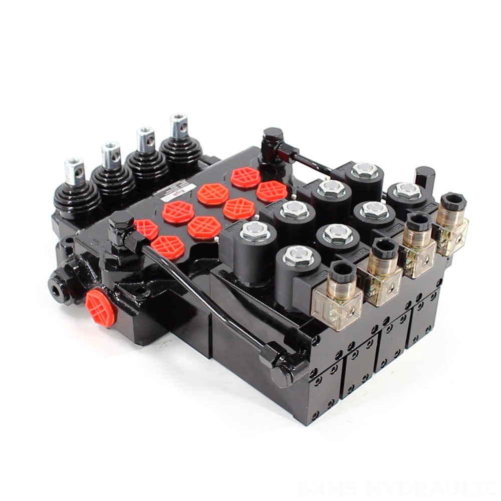 SD11-PG2 Elektrohydrauliczna 4 Szpule Zawór sterujący jednoczęściowy image