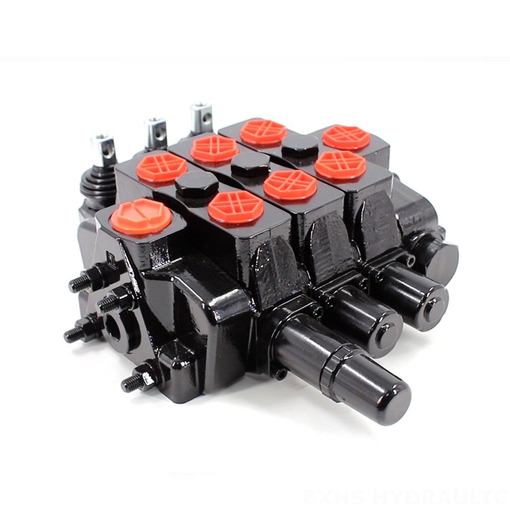 SDS180 Hydrauliczny i ręczny 3 Szpule Zawór kierunkowy sekcyjny image