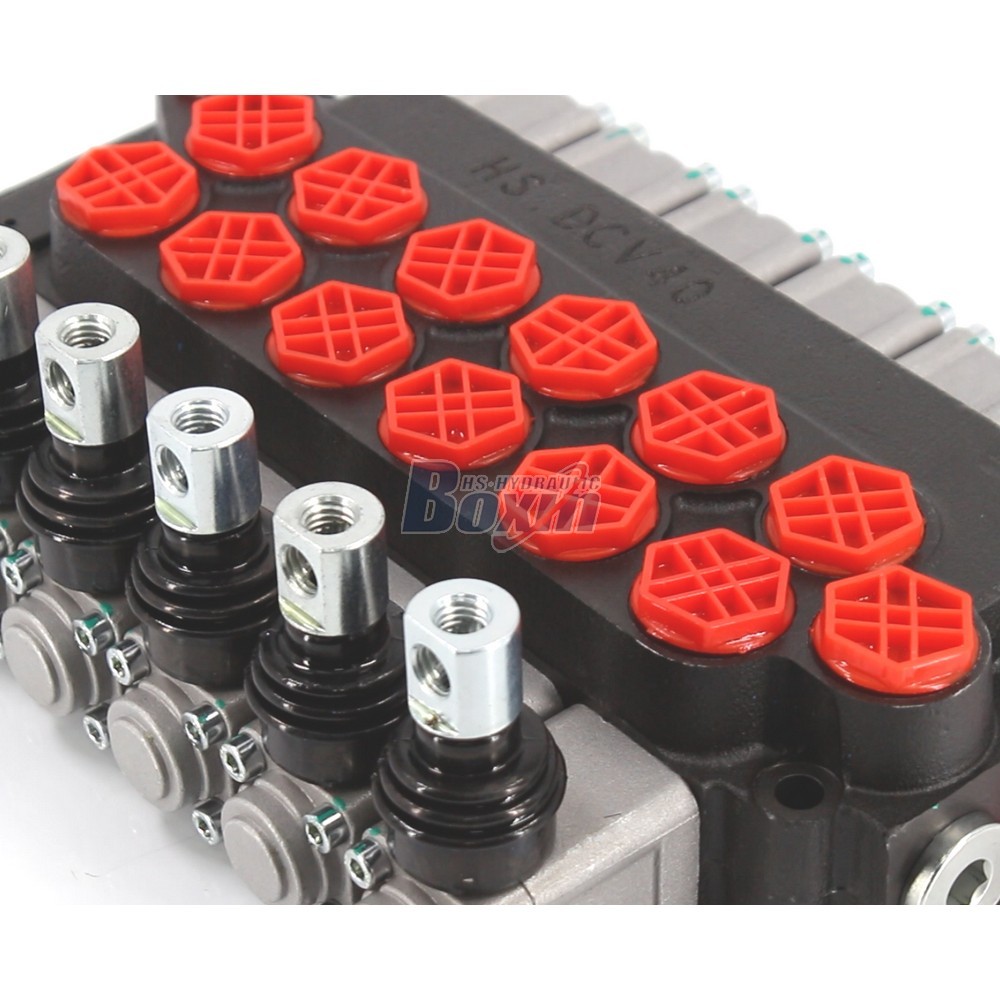 Bulk Supply DCV40 Manual 6 Spool Monoblock Hydraulic Valve detail image