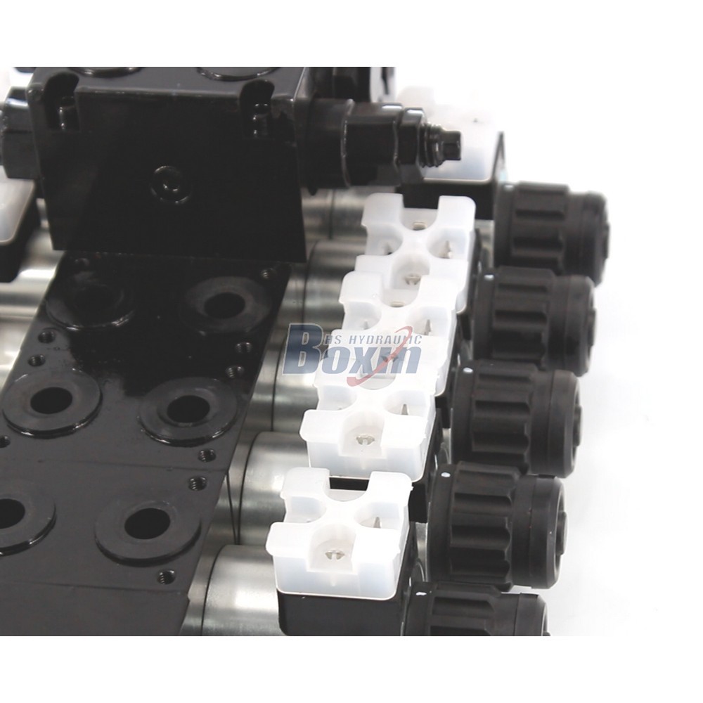 Industrial Grade DCV56-H 5 Spool Solenoid Operated Sectional Control Valve detail image