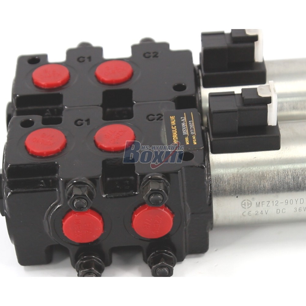 Factory Wholesale HSV09 Solenoid 2 Spool Flow Diverter Valve detail image