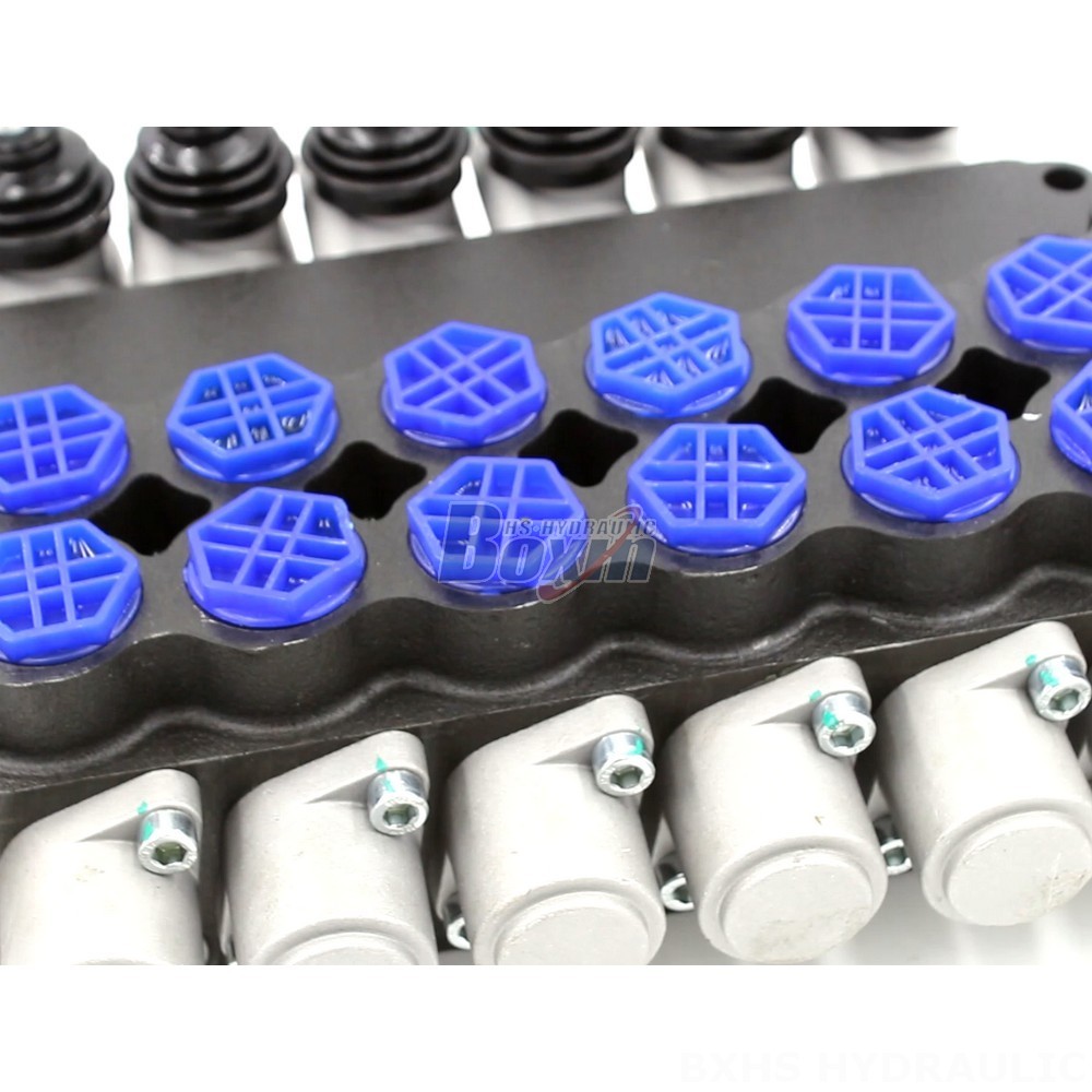 P80-AQF-G12-G34-OT Manual 6 Spool Monoblock Directional Valve | Hydraulic Manufacturer & Global Supplier detail image