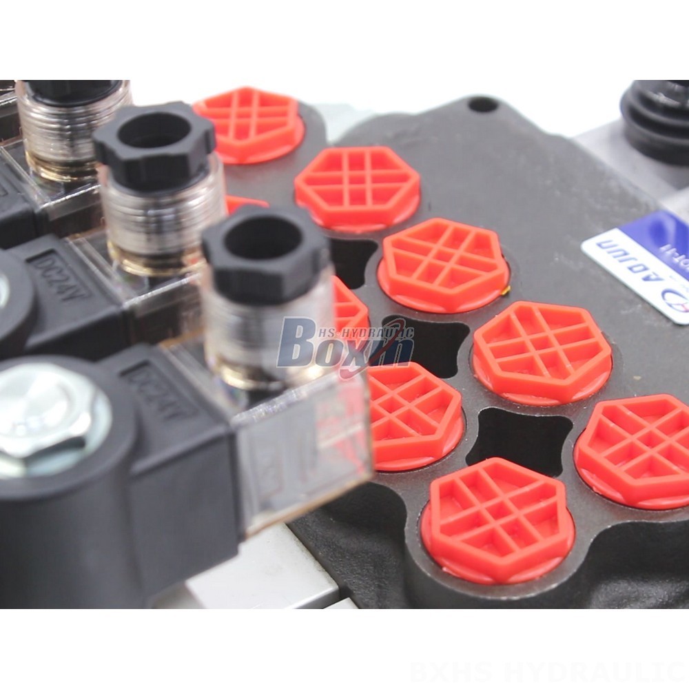 P80 Electro-hydraulic 4 Spool Monoblock Valve: OEM & ODM Services Available detail image