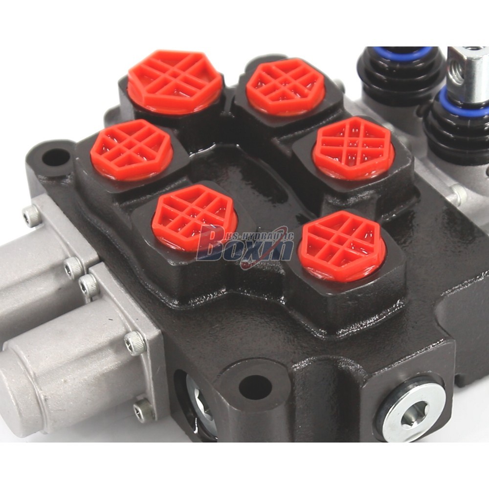 Q75 Hydraulic Monoblock Valve 2 Spool Manual Control Lever detail image