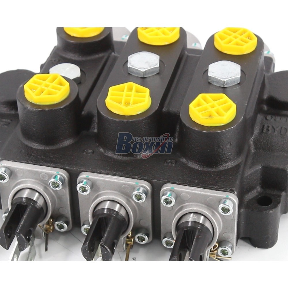 RD5300NPT-3OT Manual 3 Spool Hydraulic Control Valve for Heavy Duty Applications detail image