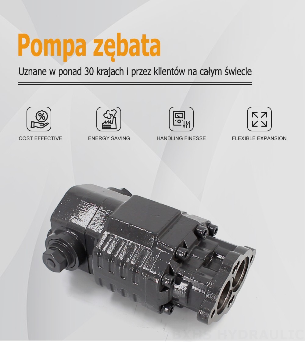 BF82A 80 cm³/obrót 20 MPa (2900 psi) Pompa hydrauliczna zębata