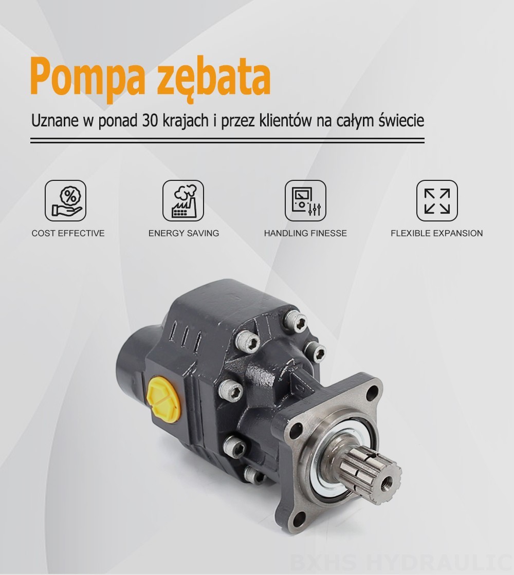 CBHW-ISO-80-H 80 cm³/obrót 22 MPa (3190 psi) Pompa hydrauliczna zębata