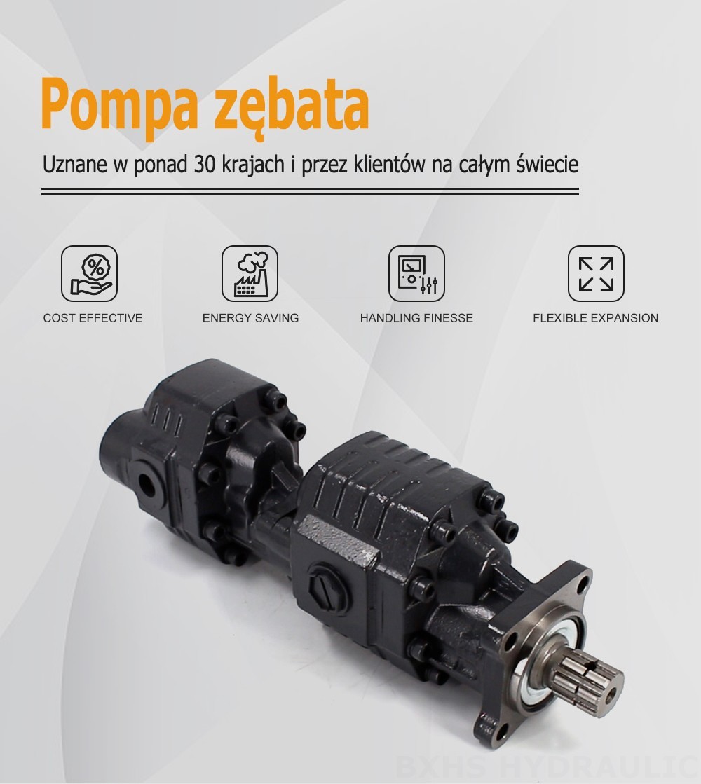 CBSL-2063-2040 63 cm³/obrót 20 MPa (2900 psi) Pompa hydrauliczna zębata