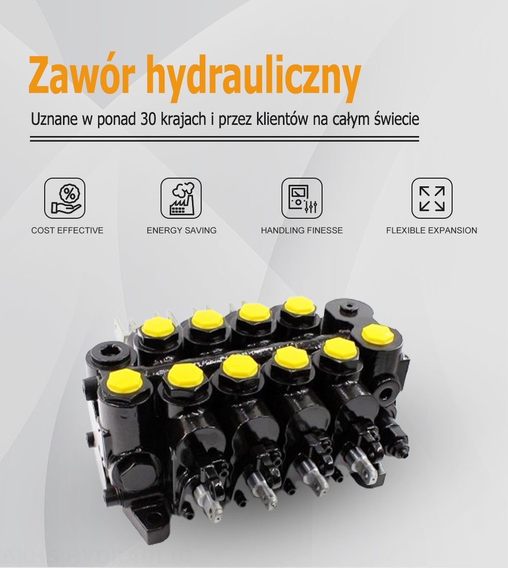 CDBF20 Ręczna 4 Szpule Rozdzielacz hydrauliczny