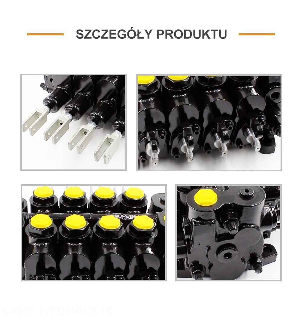 CDBF20 Ręczna 4 Szpule Rozdzielacz hydrauliczny