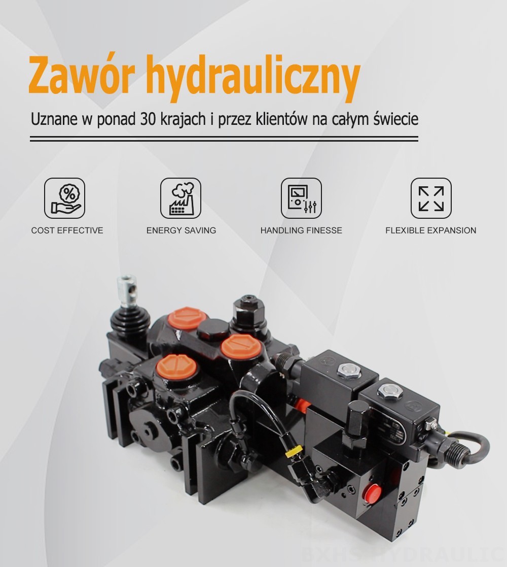DCV200-FB Elektrohydrauliczna 1 Szpula Zawór kierunkowy sekcyjny