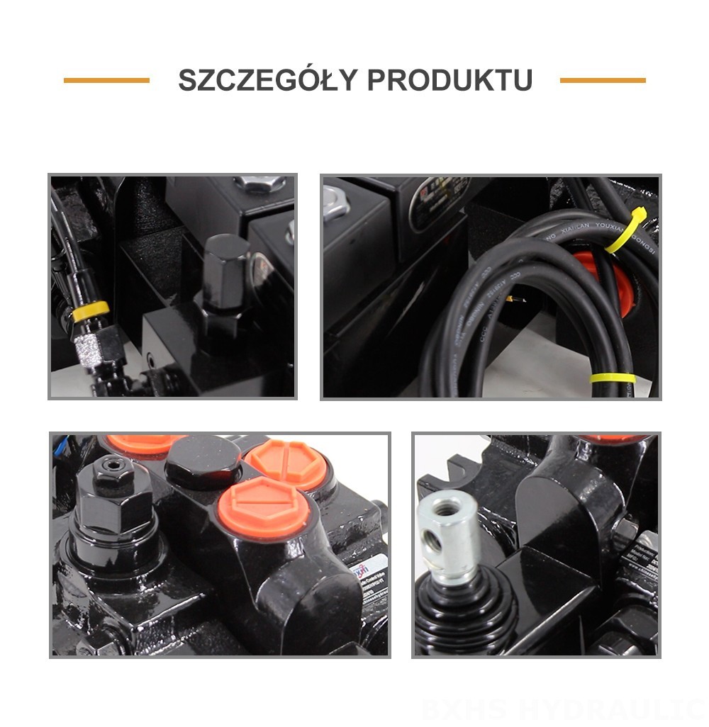 DCV200-FB Elektrohydrauliczna 1 Szpula Zawór kierunkowy sekcyjny