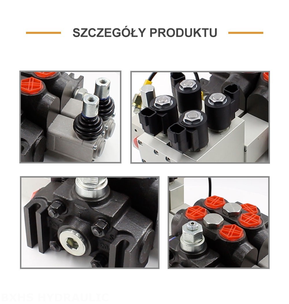 DCV200 Elektrohydrauliczna 2 Szpule Zawór kierunkowy sekcyjny