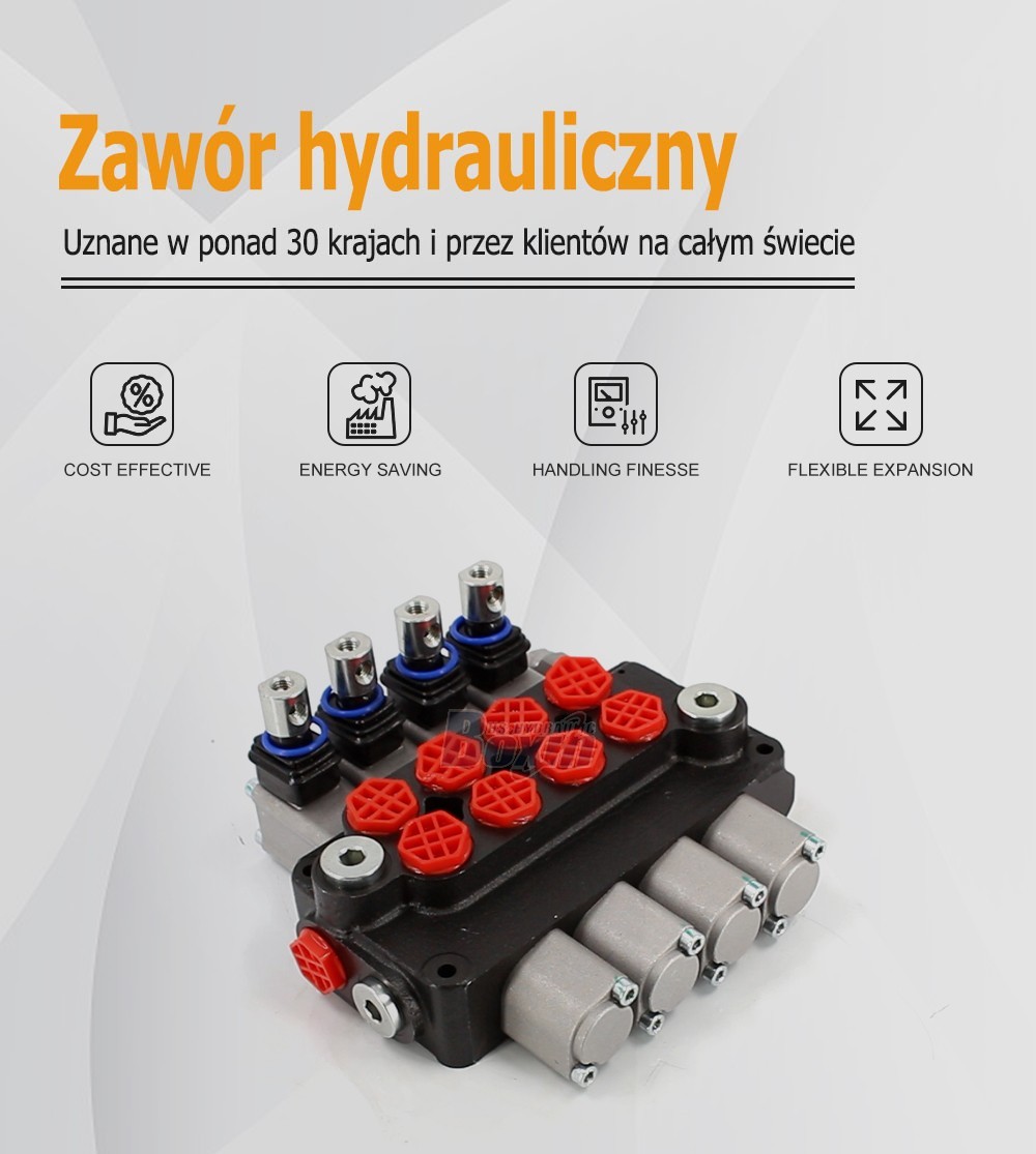 Factory Wholesale DCV20 4 Spool Hydraulic Directional Valve