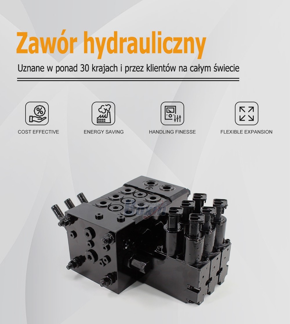 Industrial Grade DCV55 Electro-hydraulic 3 Spool Directional Valve