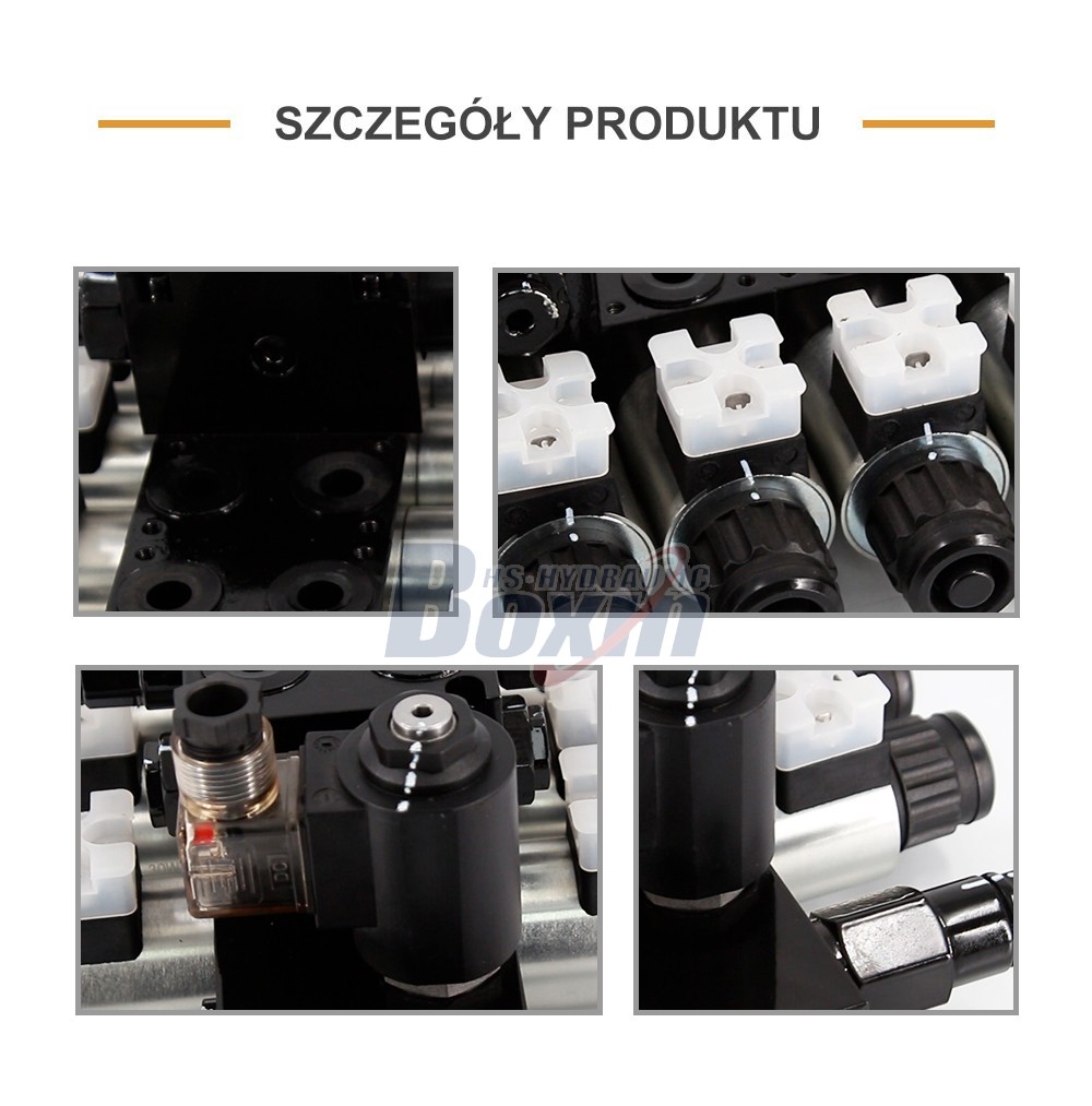 Industrial Grade DCV56-H 5 Spool Solenoid Operated Sectional Control Valve