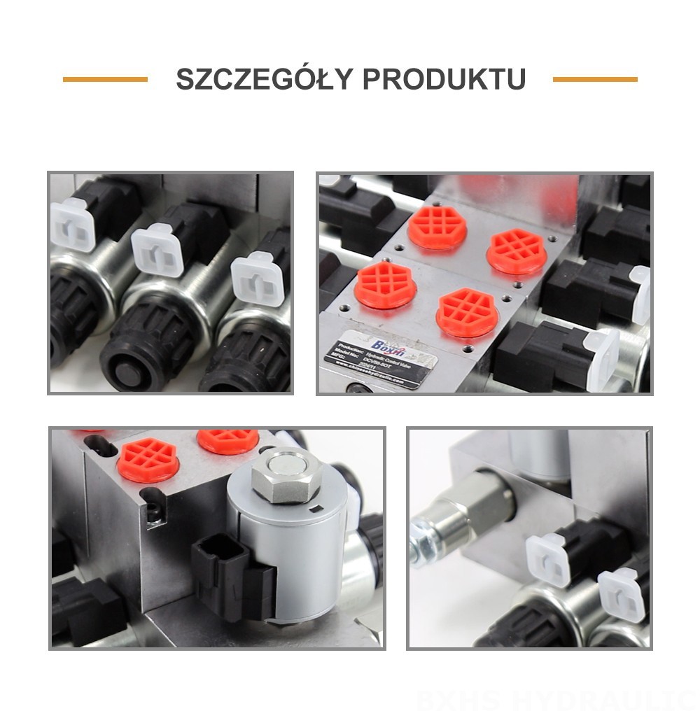 DCV56 Proporcjonalna elektryczna 5 Szpul Zawór kierunkowy sekcyjny