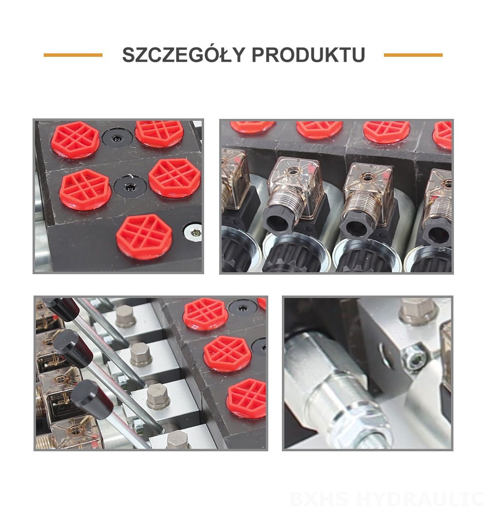 DCV58 Elektromagnes 6 Szpul Zawór kierunkowy sekcyjny