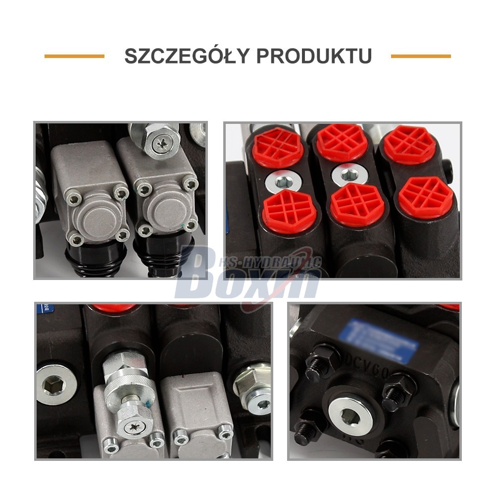 Sectional Control Valve DCV60-FZJ 2 Spool Manual Directional Control Valve