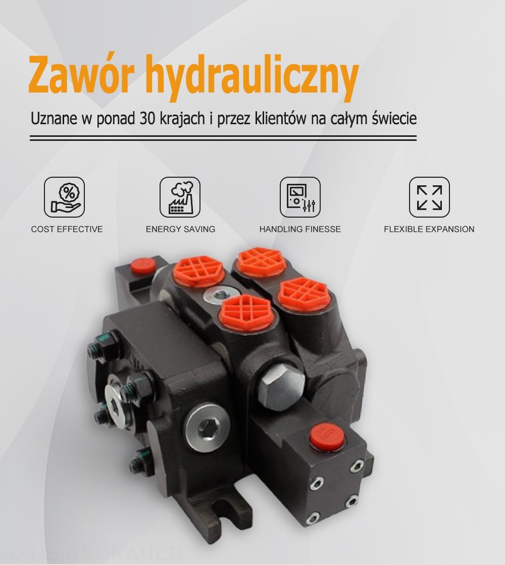 DCV60-G34 Hydrauliczna 1 Szpula Zawór kierunkowy sekcyjny