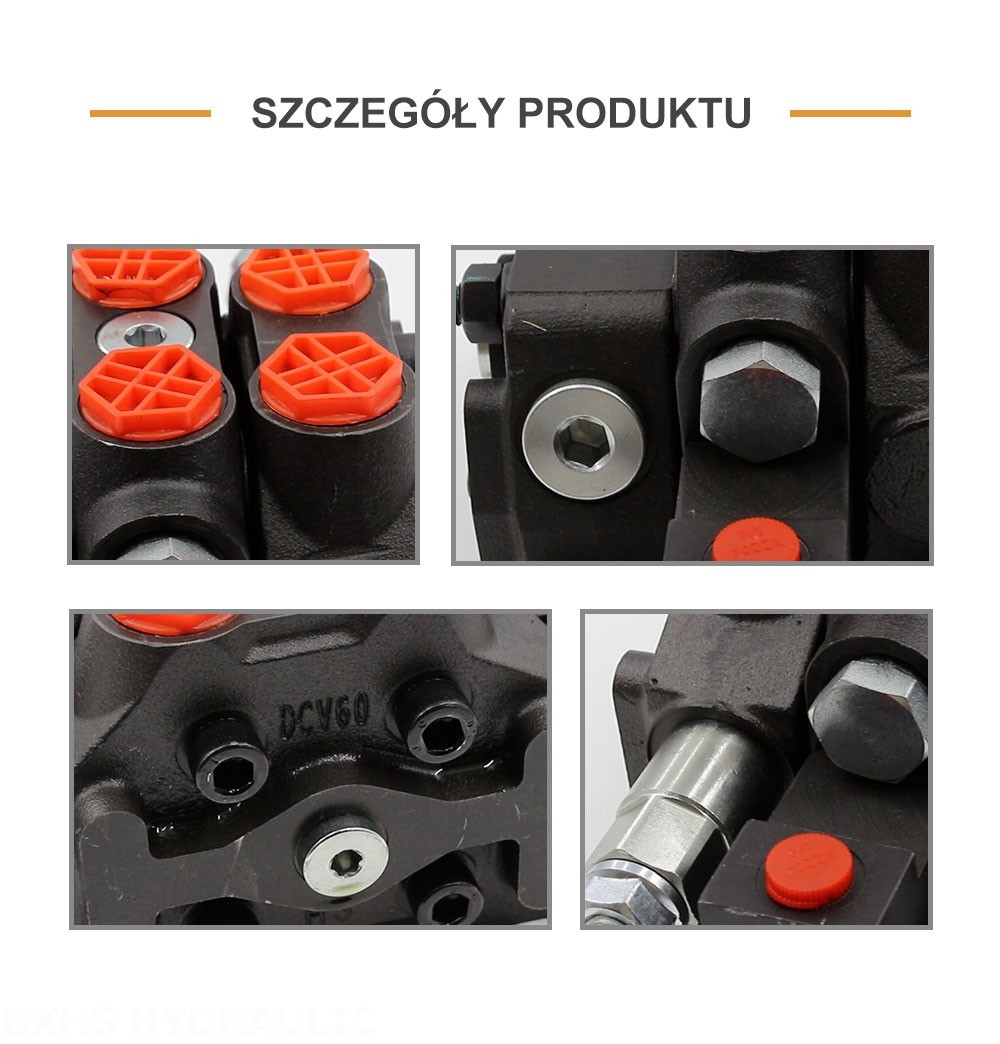 DCV60-G34 Hydrauliczna 1 Szpula Zawór kierunkowy sekcyjny