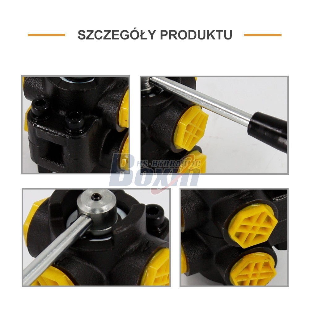 OEM and Custom HSDV33-2 Manual 2 Spool Flow Diverter Valve Production