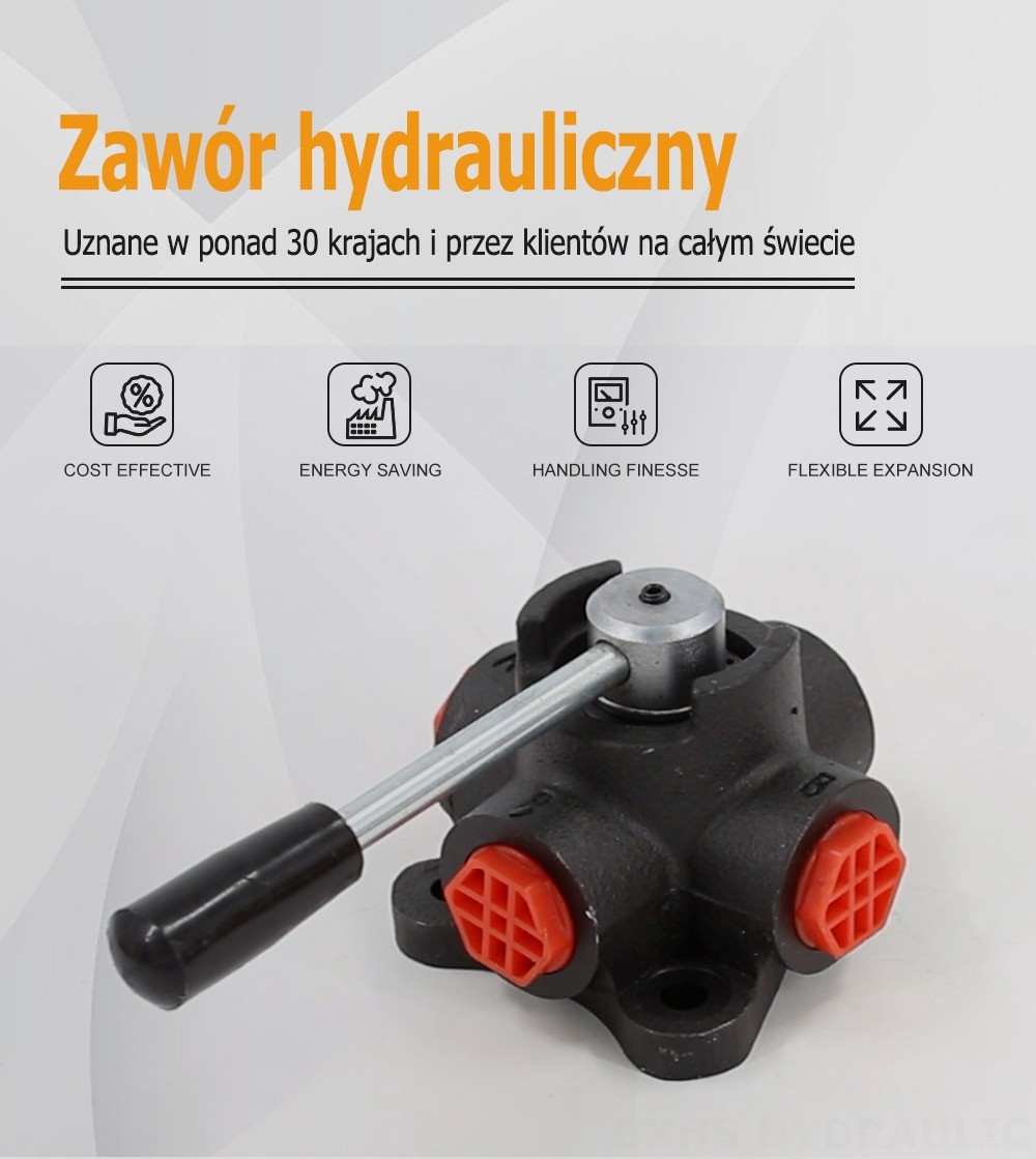 HSDV34 Ręczna 1 Szpula Zawór odwracający przepływ