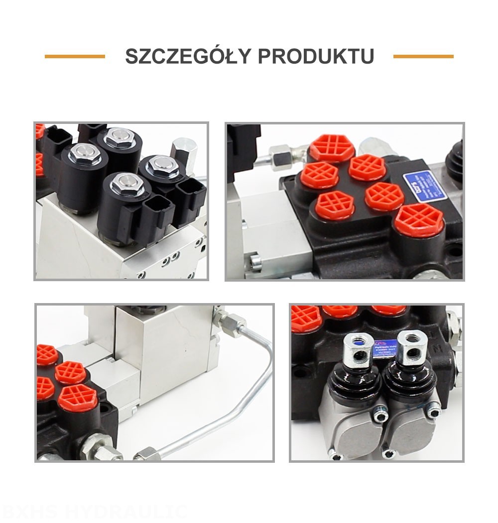 P40 Elektrohydrauliczna 2 Szpule Zawór kierunkowy monoblokowy