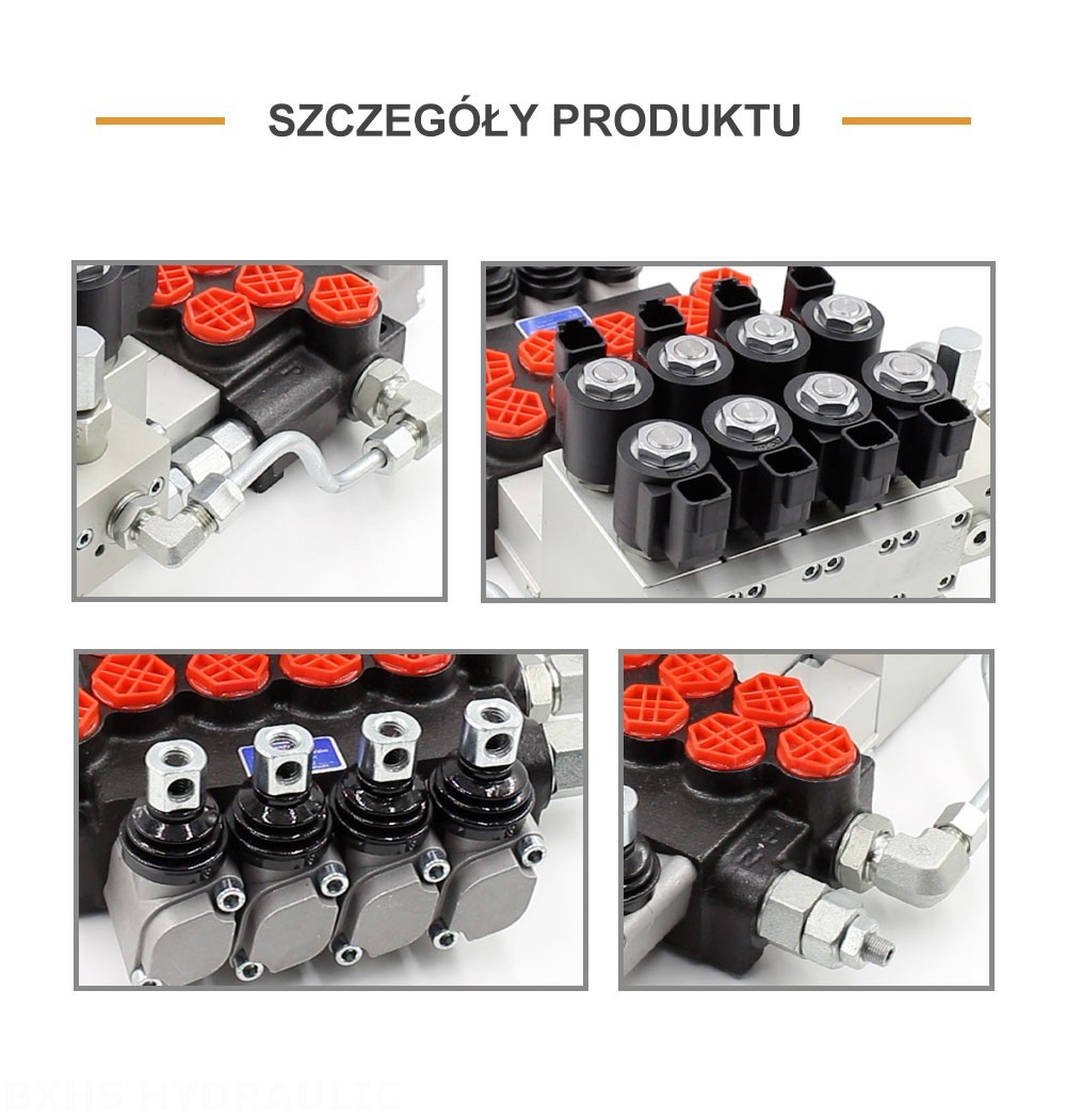 P40 Elektrohydrauliczna 4 Szpule Zawór kierunkowy monoblokowy