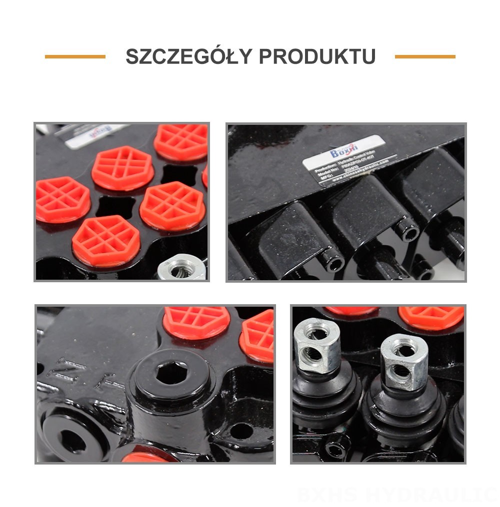 P80AZ Hydrauliczny i ręczny 5 Szpul Zawór sterujący podpór