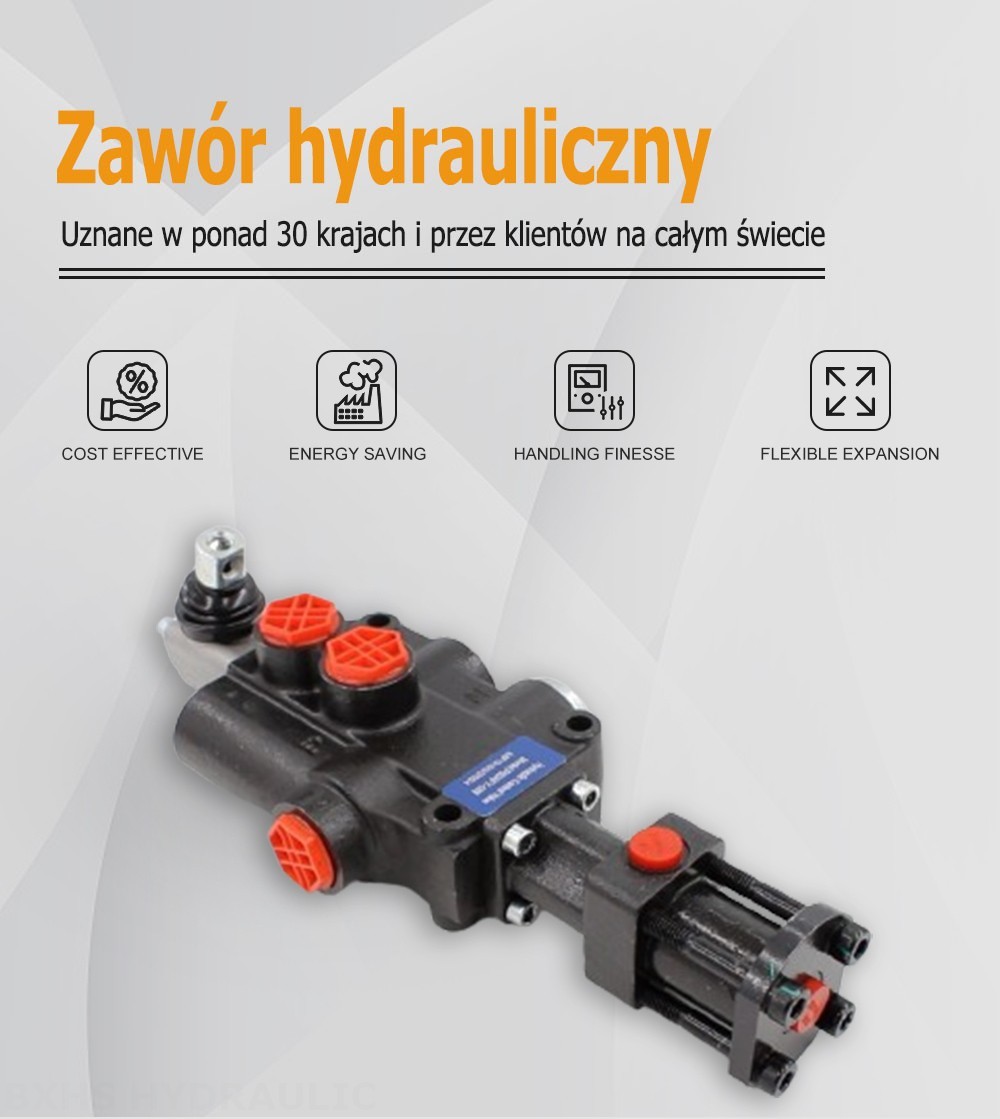 P80F-G34 Hydrauliczna 1 Szpula Zawór kierunkowy monoblokowy