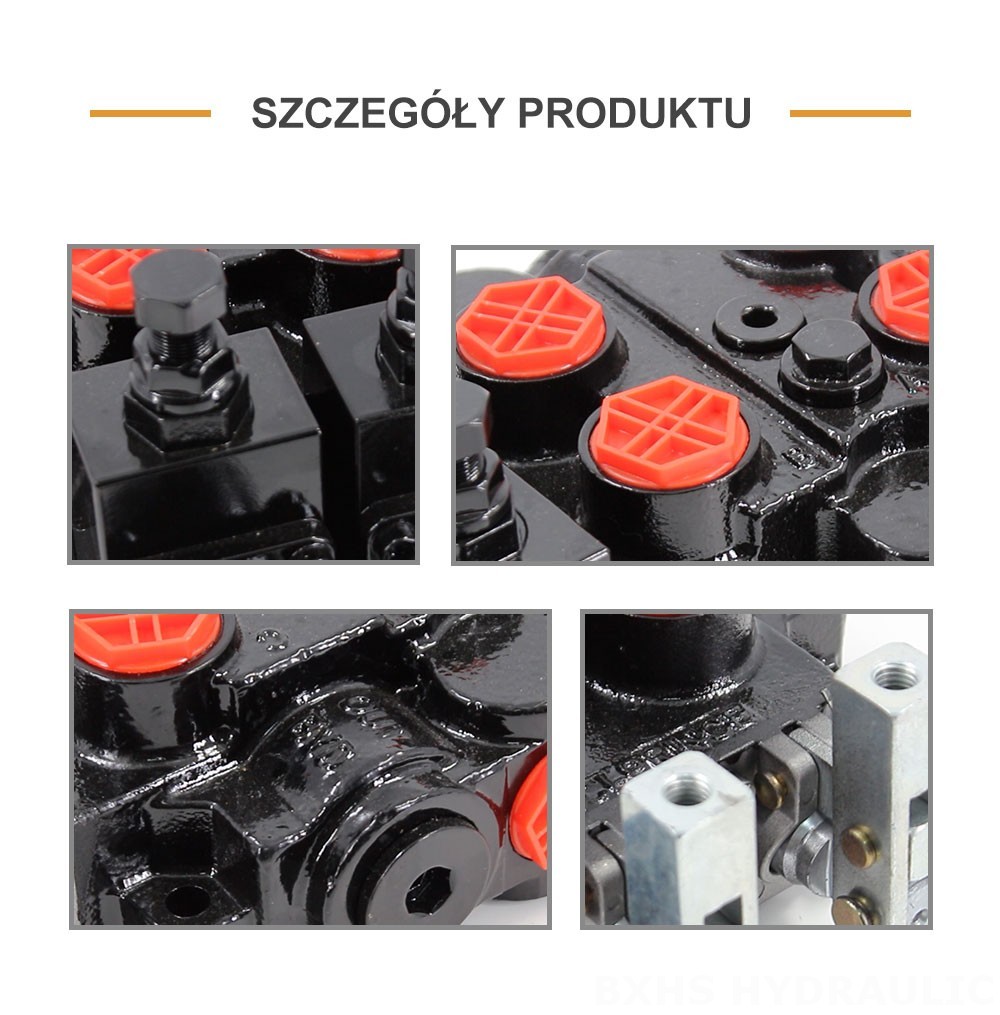 RD5200-OU2 Ręczna 2 Szpule Zawór sterujący hydrauliczny