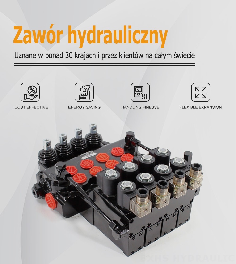 SD11-PG2 Elektrohydrauliczna 4 Szpule Zawór sterujący jednoczęściowy
