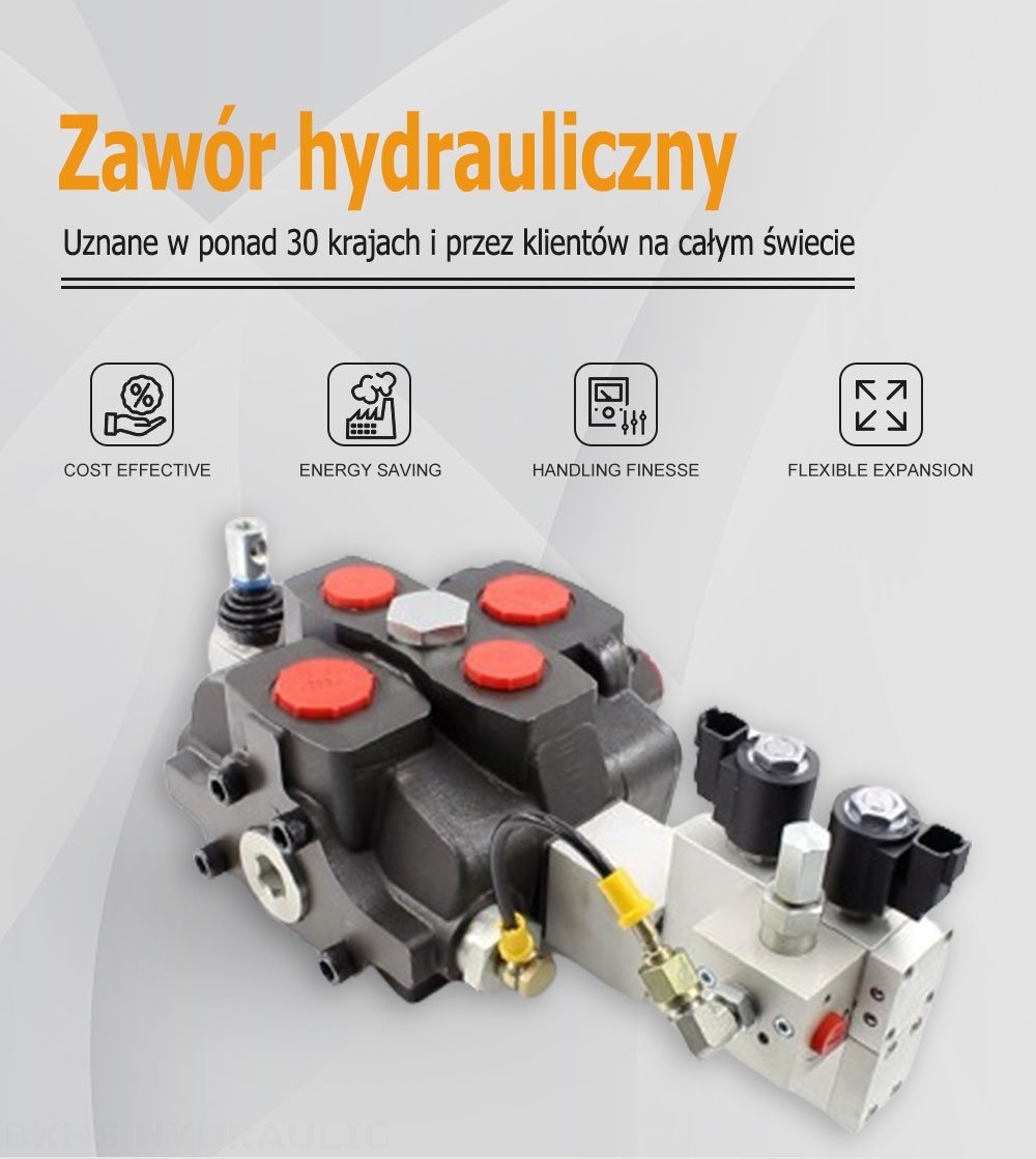 SD25 Elektrohydrauliczna 1 Szpula Zawór kierunkowy sekcyjny