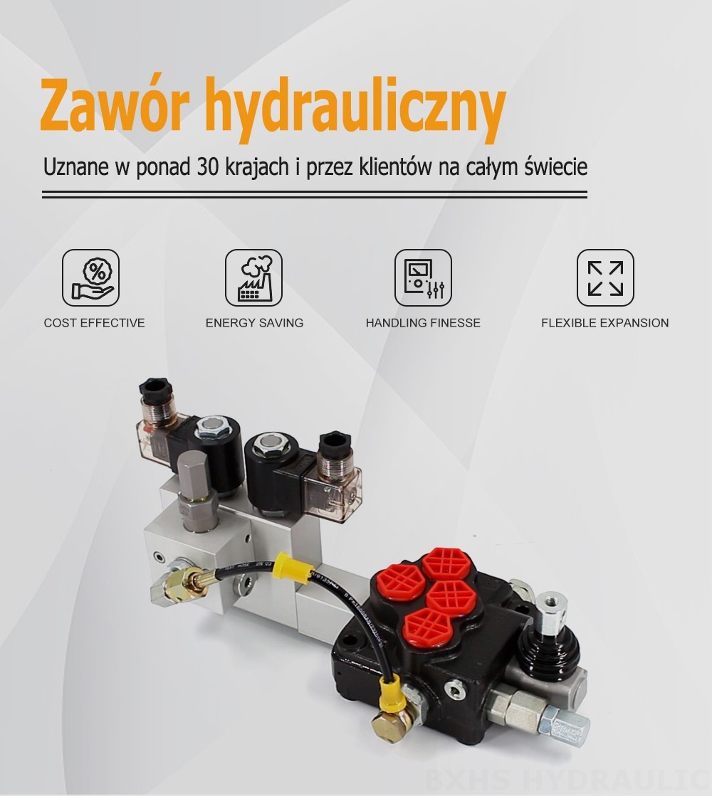SD5 Elektrohydrauliczna 1 Szpula Zawór sterujący jednoczęściowy