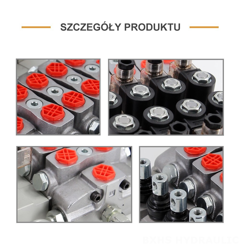 SD8 Elektrohydrauliczna 4 Szpule Zawór kierunkowy sekcyjny
