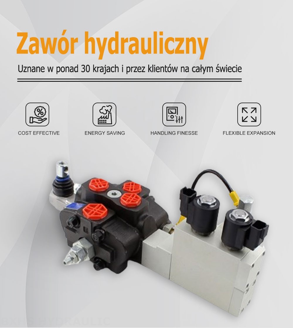 SD8 Elektrohydrauliczna 1 Szpula Zawór kierunkowy sekcyjny