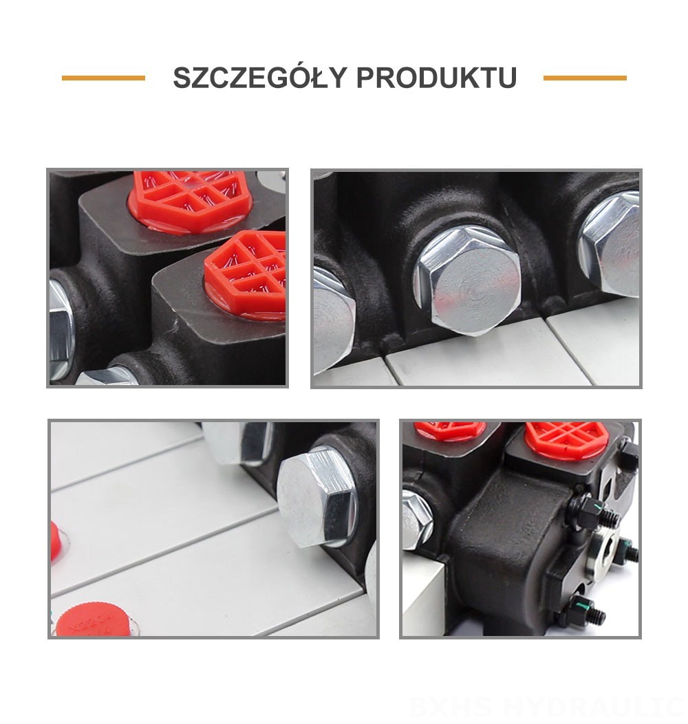 SD8 Hydrauliczna 4 Szpule Zawór kierunkowy sekcyjny