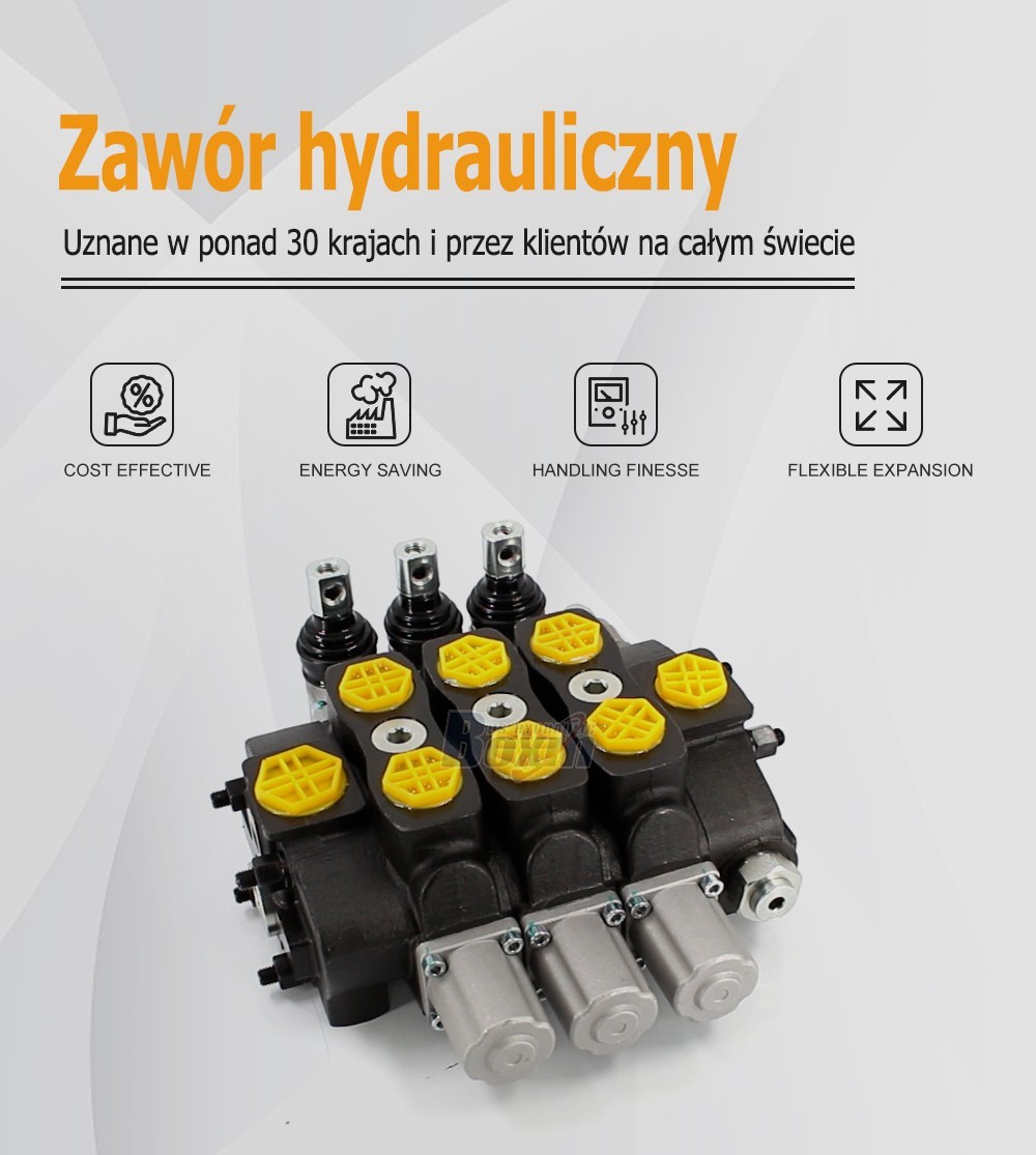 Industrial Grade SD8 Manual 3 Spool Directional Control Valve