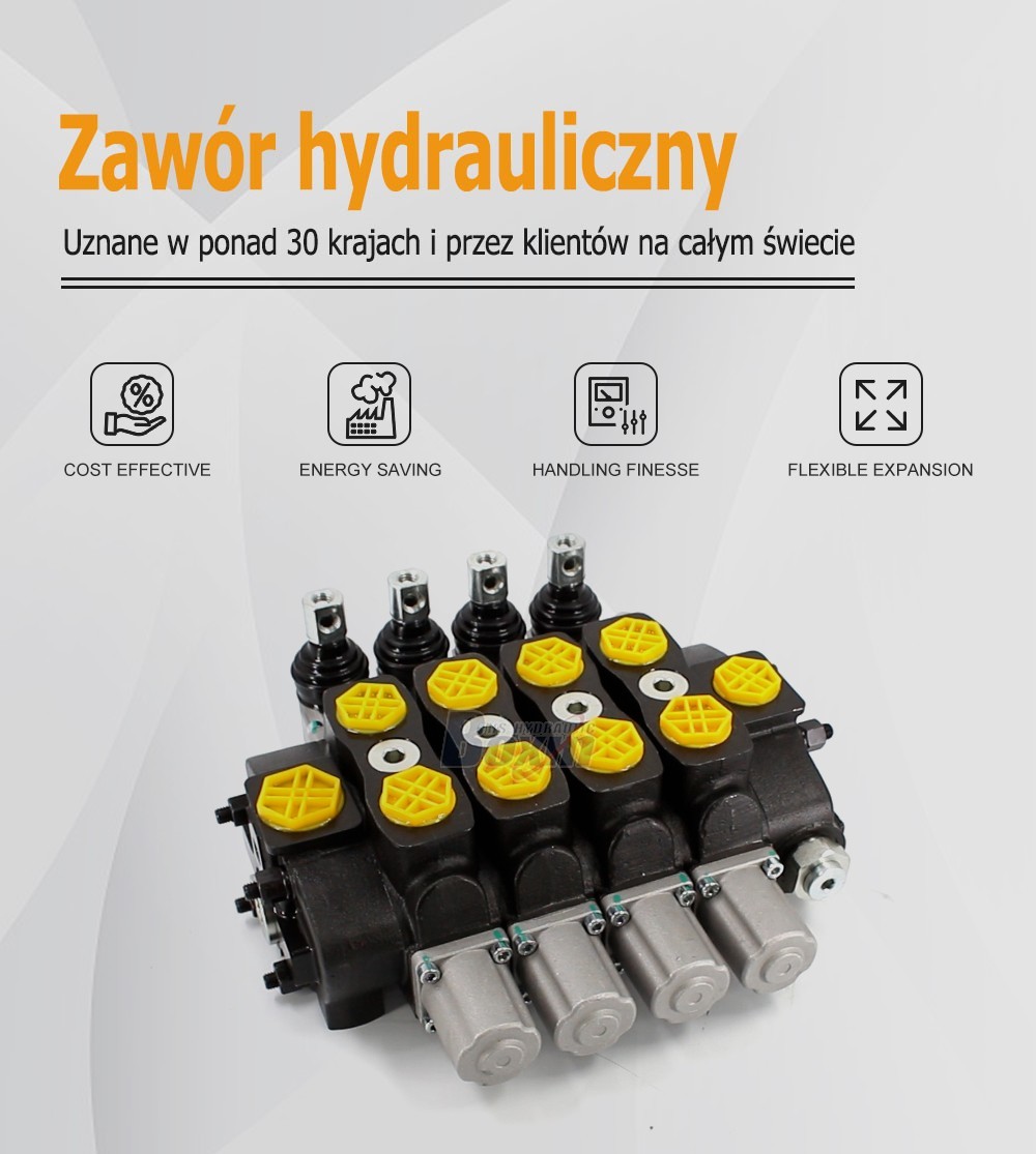 SD8 Manual 4 Spool Sectional Directional Valve for Hydraulic Systems