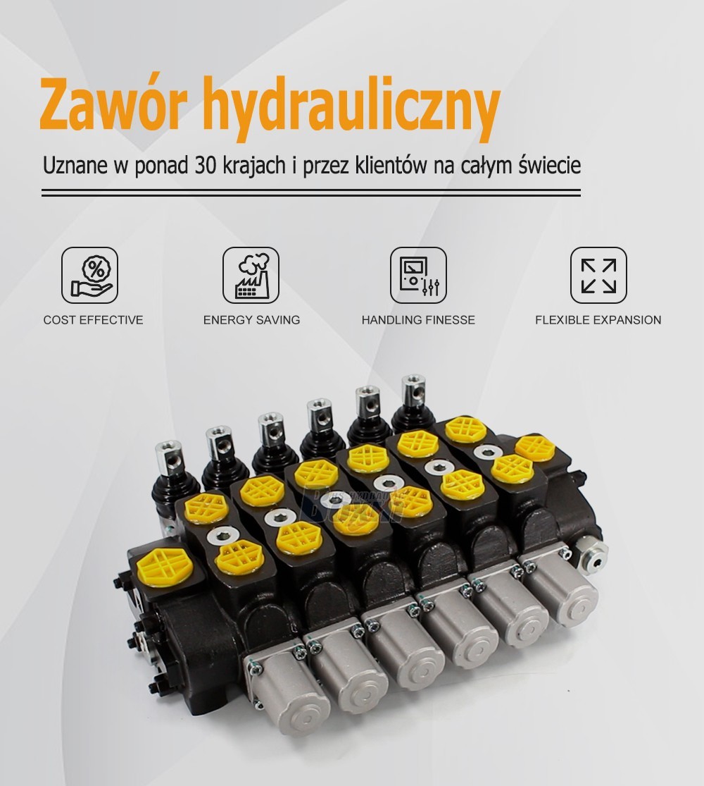 SD8 Series 6 Spool Hydraulic Sectional Control Valve