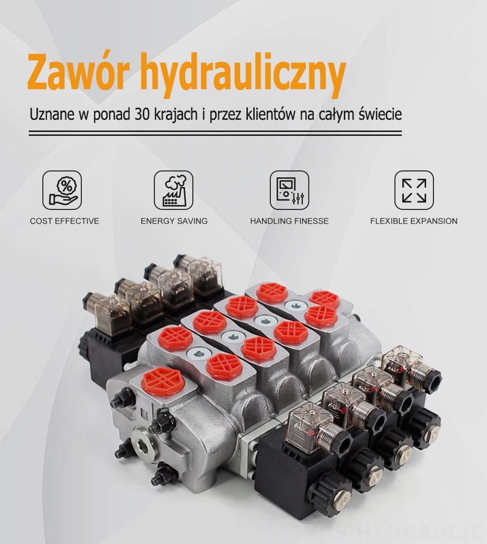 SD8 Elektromagnes 4 Szpule Zawór kierunkowy sekcyjny