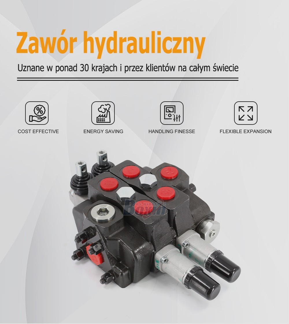 SDS180T-2CB-OT Manual 2 Spool Sectional Directional Valve for Hydraulic Systems