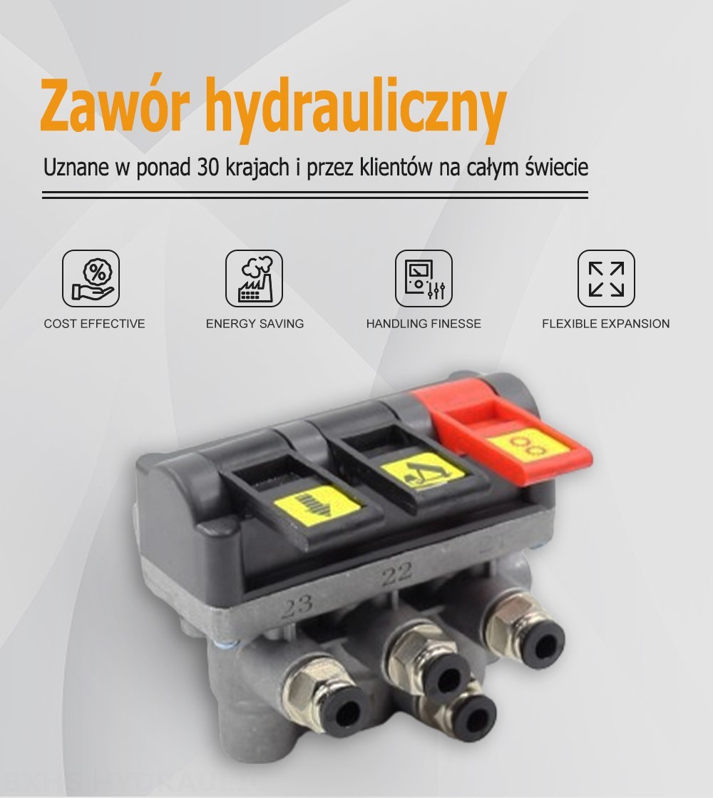 TC-4-TFLF Pneumatyczna 1 Szpula Zawór sterujący hydrauliczny