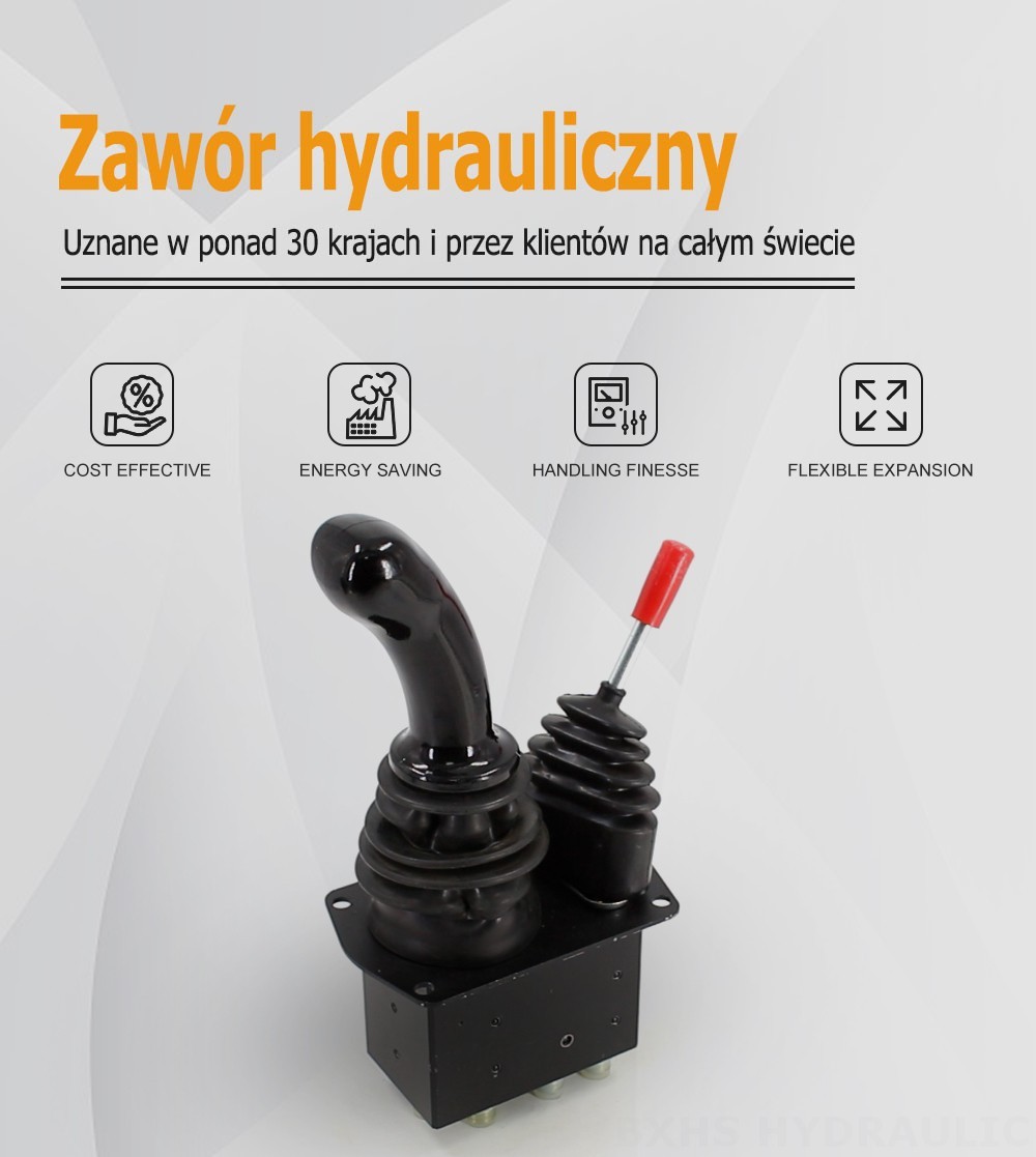 XDF-3X Hydrauliczny i ręczny 2 Szpule Dźwignia hydrauliczna