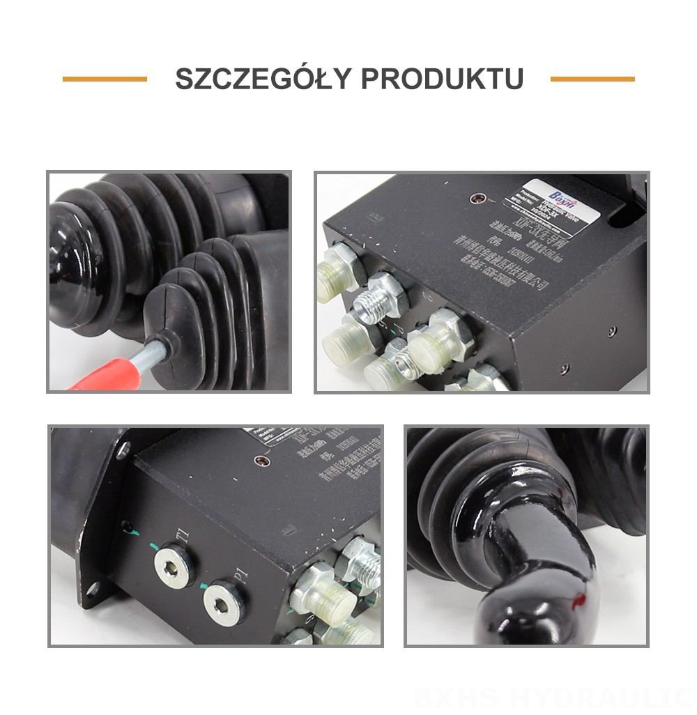 XDF-3X Hydrauliczny i ręczny 2 Szpule Dźwignia hydrauliczna