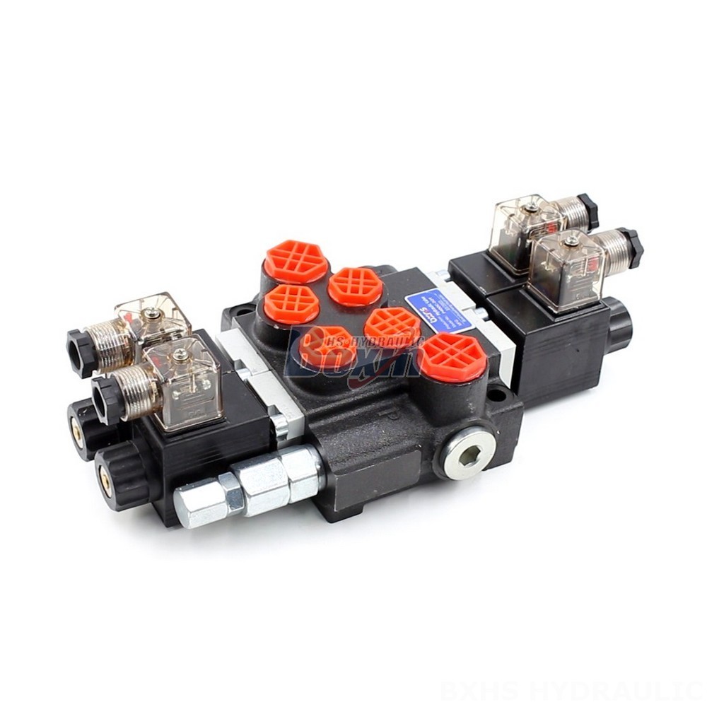 Hydraulic P40 Solenoid 2 Spool Monoblock Directional Valves cover photo