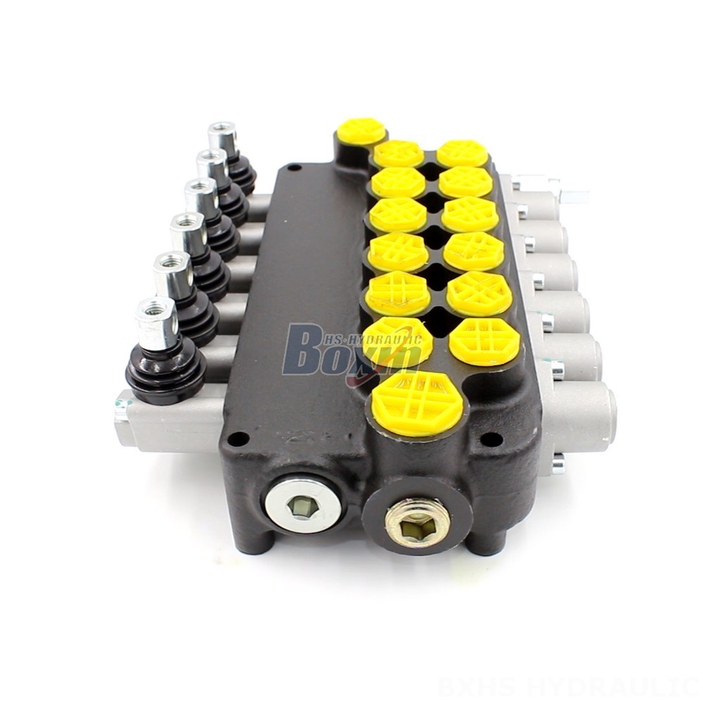 P80-G12-G34-6OT Manual 6 Spool Monoblock Directional Valve Manufacturer main image